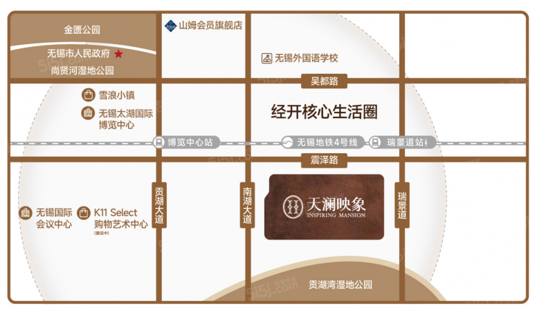 万科天澜映象区位图