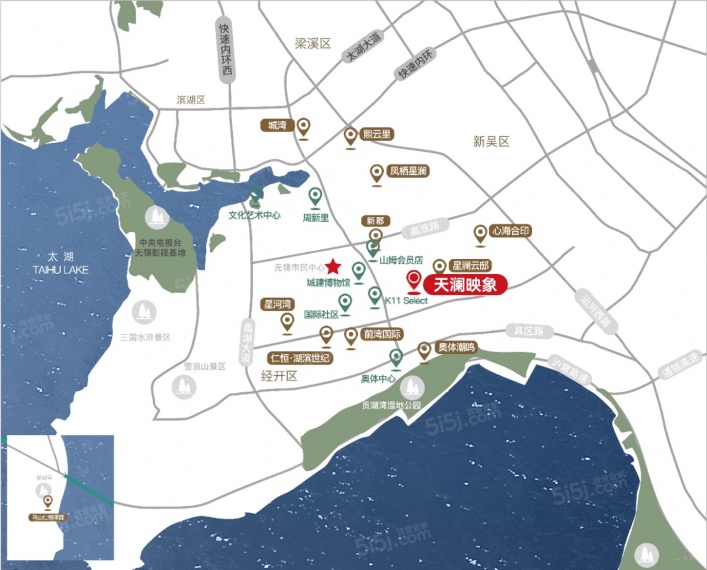 万科天澜映象区位图