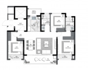 3室2厅2卫户型图