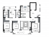 4室2厅2卫户型图