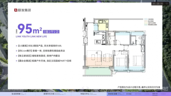 3室2厅2卫户型详情