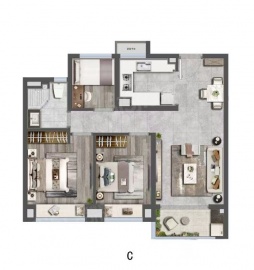 安联虹悦3室2厅1卫