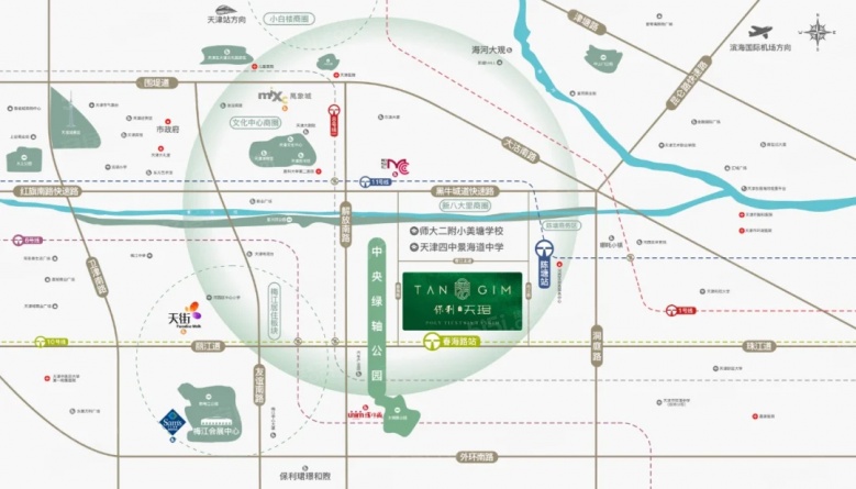 保利津门天珺区位图