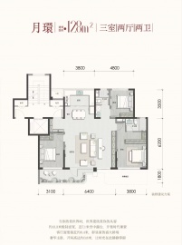 蓝城海潮月华3室2厅2卫