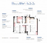 4室2厅2卫户型图