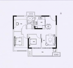 北外滩水城3室2厅1卫