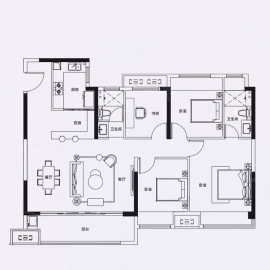 北外滩水城4室2厅2卫