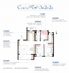 3室2厅2卫户型图