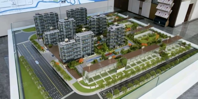 蓝城海潮月华沙盘图