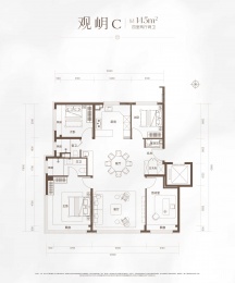 4室2厅2卫户型图
