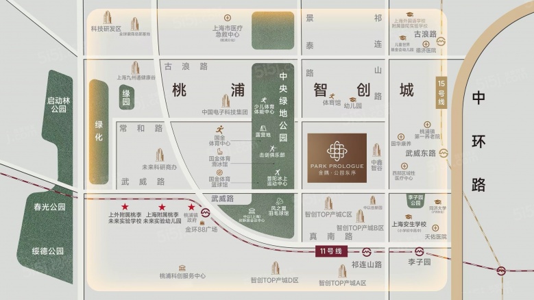 金隅公园东序区位图