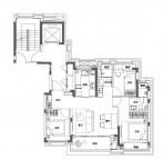 3室2厅2卫户型图