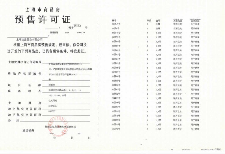 翠湖滨江预售许可证