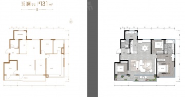 绿城玉百合3室2厅2卫
