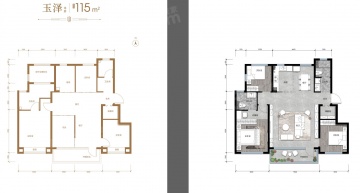绿城玉百合3室2厅2卫