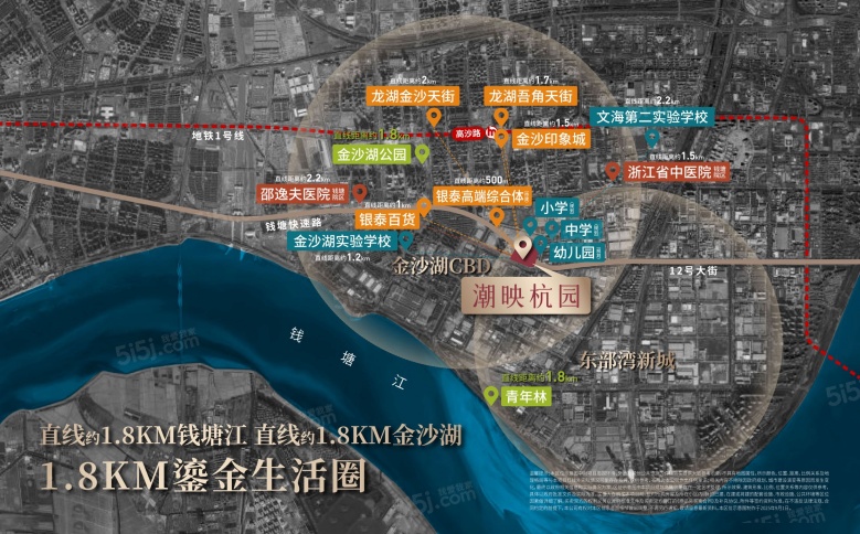 潮映杭园配套图