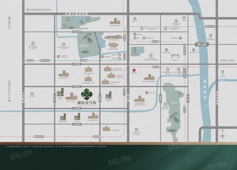 澜庭壹号院区位图