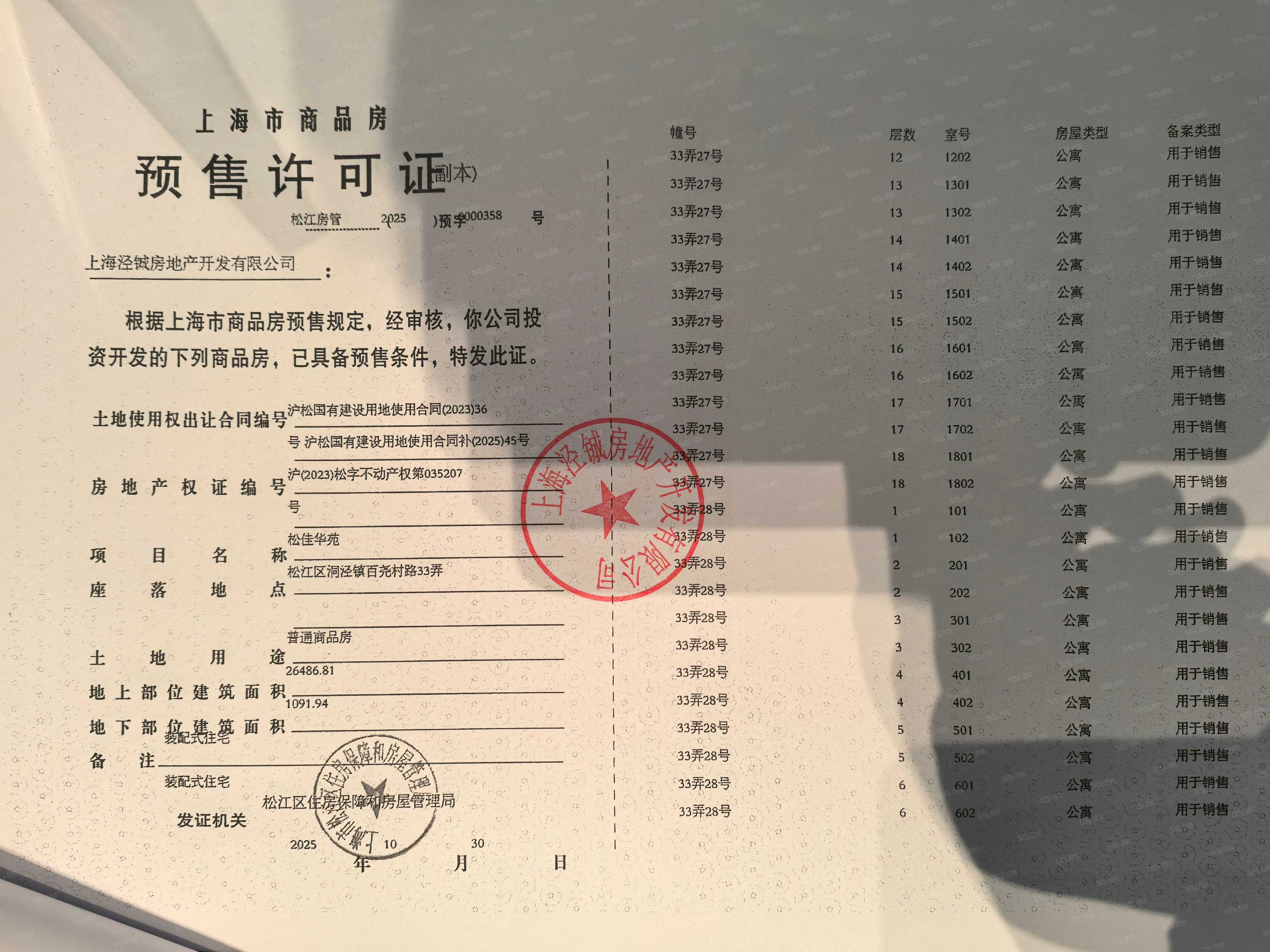 华发海上都荟预售许可证