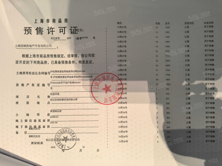 华发海上都荟预售许可证