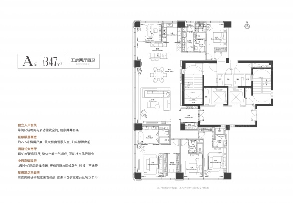 5室2厅4卫户型详情