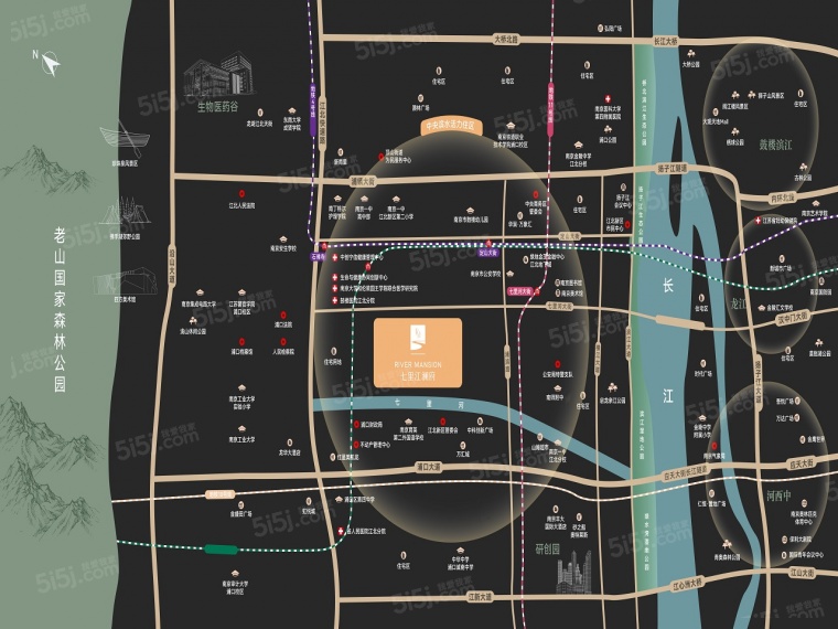 七里江澜府区位图