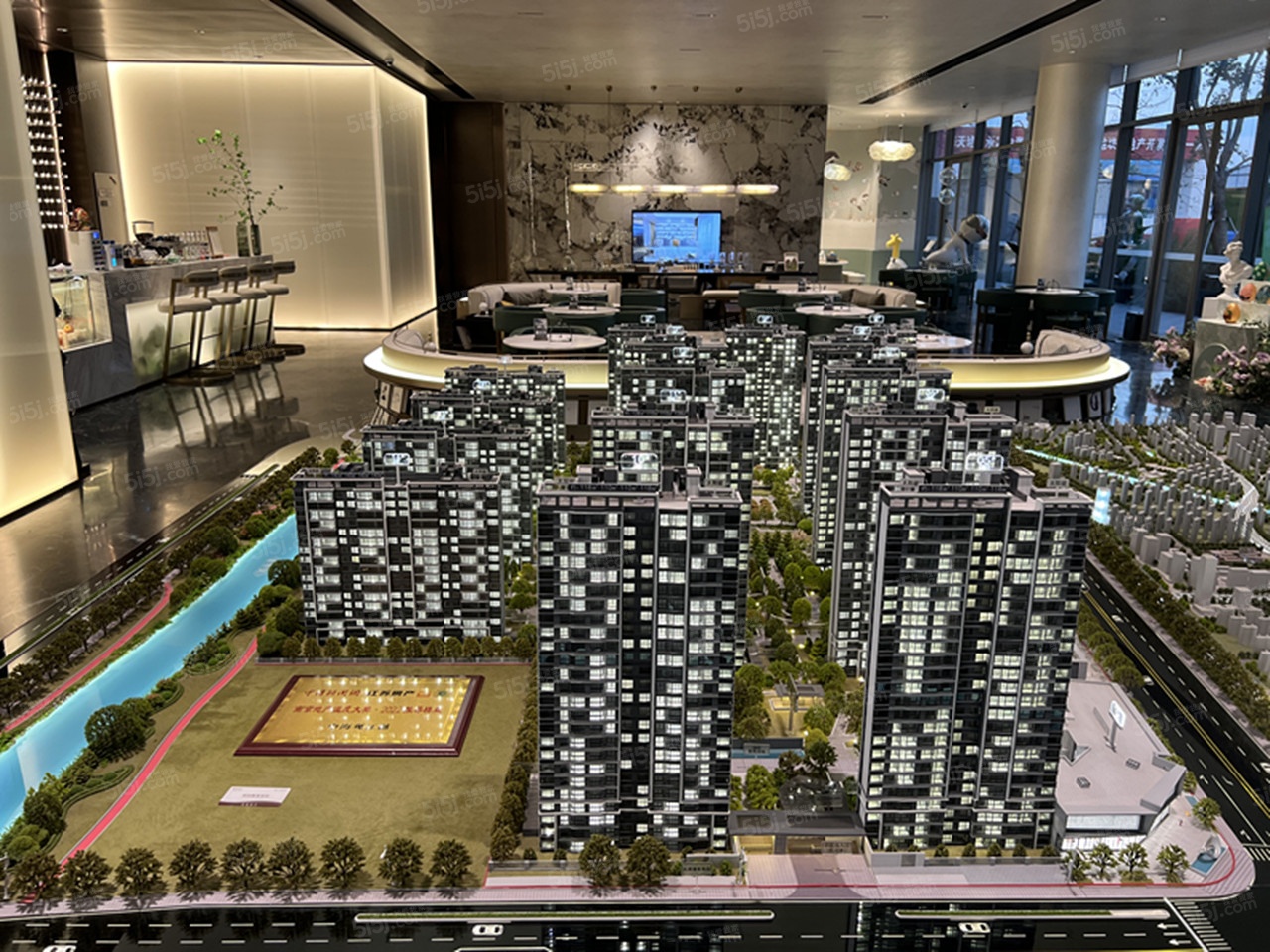 中海观江樾沙盘图