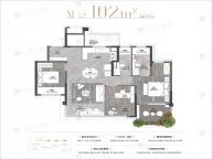 3室2厅2卫户型图