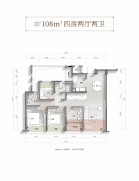 4室2厅2卫户型图