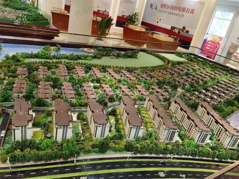 大华西溪风情沙盘图