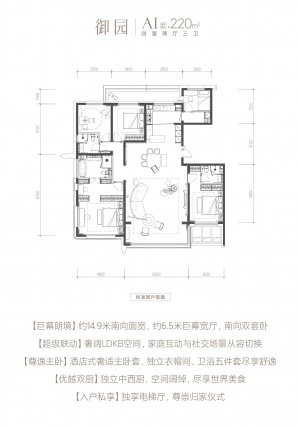4室2厅3卫户型详情