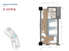 1室1厅1卫户型图