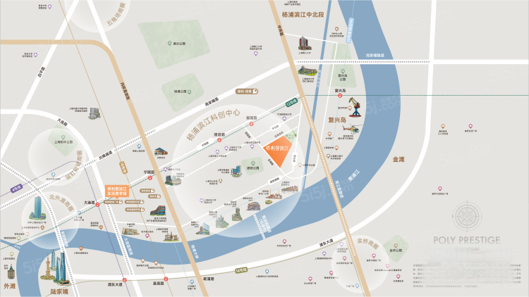 保利誉滨江区位图