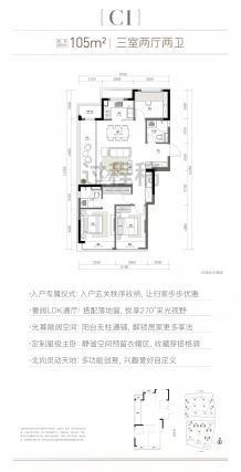 3室2厅2卫户型详情