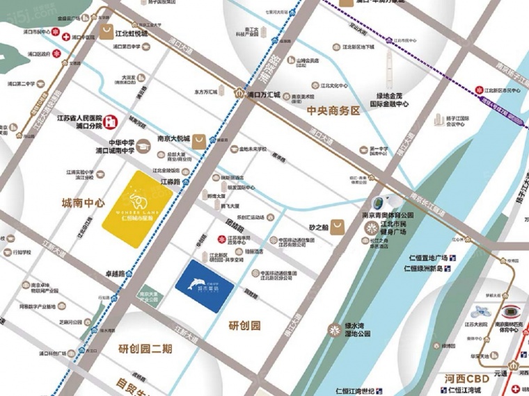 仁恒城市星瀚区位图