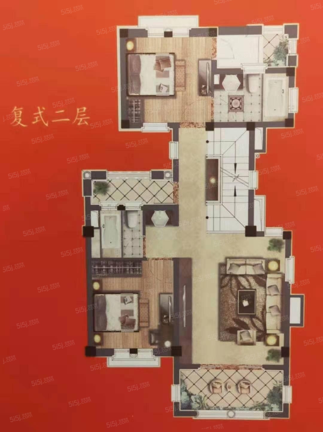 同润蓝美俊庭3室2厅3卫1厨151.61㎡8相册