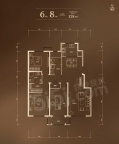 3室2厅2卫户型图
