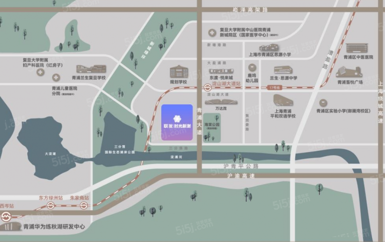 联发时光新澍区位图