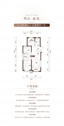 3室2厅1卫户型详情