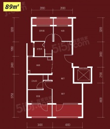 3室2厅2卫户型图