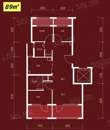 3室2厅2卫户型详情