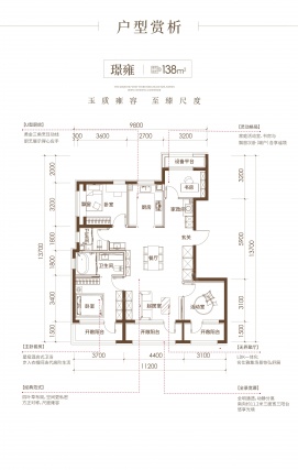 4室2厅2卫户型详情