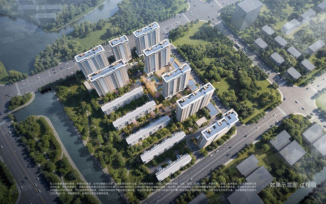 招商林屿湖畔效果图