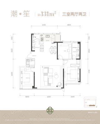 3室2厅2卫户型详情