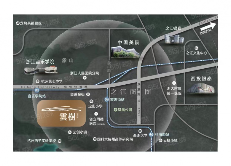 云树望山院区位图