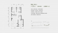 3室2厅1卫户型图