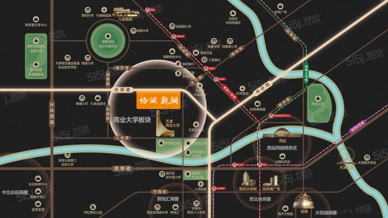 格调观骊区位图