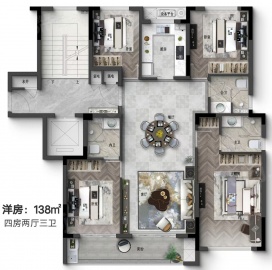 雍翠别院4室2厅3卫