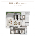 4室2厅3卫户型图