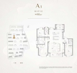 3室2厅2卫户型图
