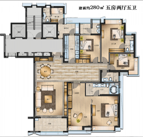 明园叠翠苑5室2厅5卫